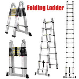 2 in 1 Aluminum Foldable Ladder