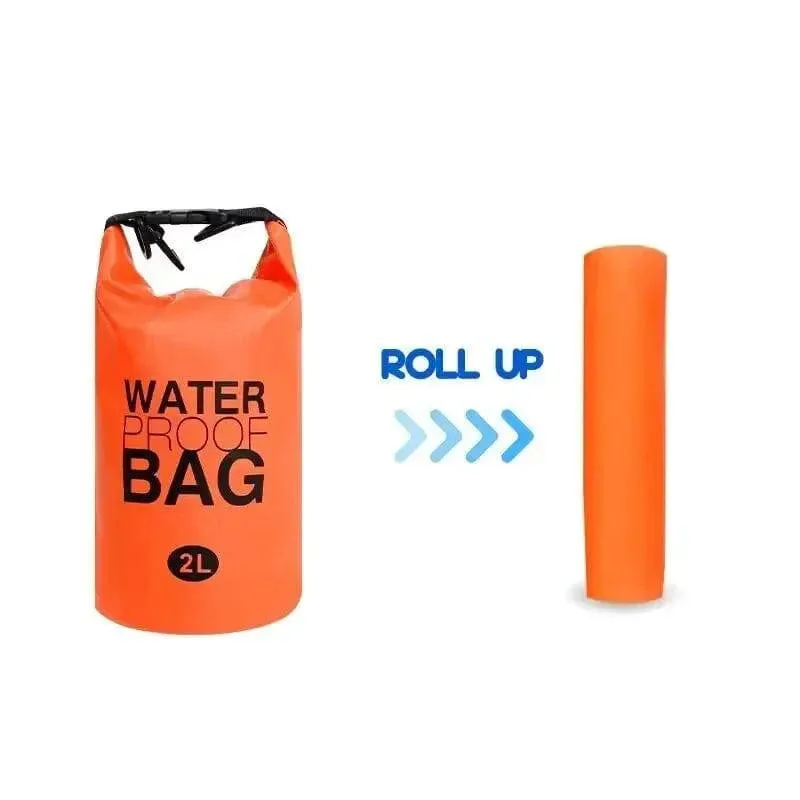 2 Liter Waterproof Dry Bag Storage Swimming Kayak River Hiking Float Sailing Canoe Diving Compression Backpack