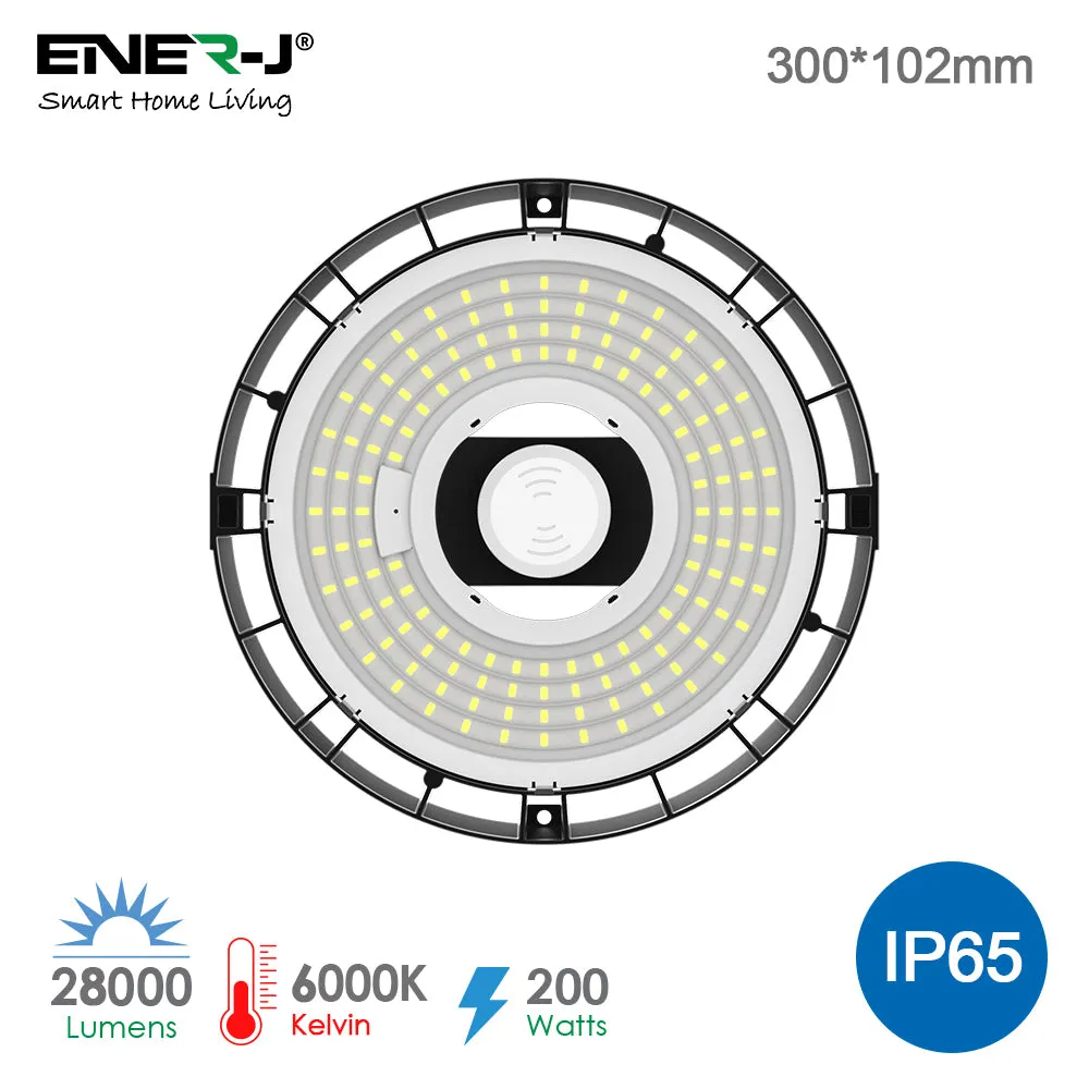 200W UFO LED High Bay Bridgelux LED 5700K 140lm/W, Dimmable, 5 years warranty