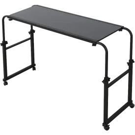 Adjustable Overbed Laptop Table with Wheels – Black Willow