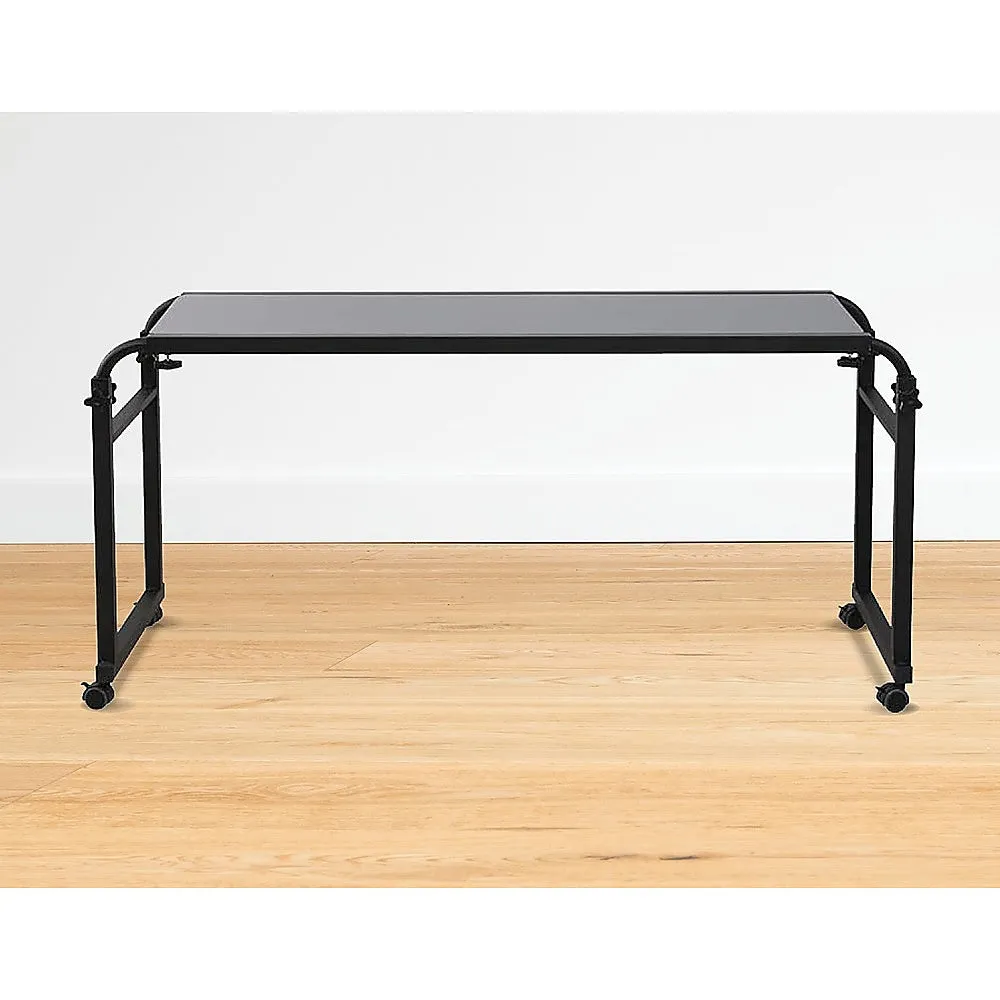 Adjustable Overbed Laptop Table with Wheels – Black Willow