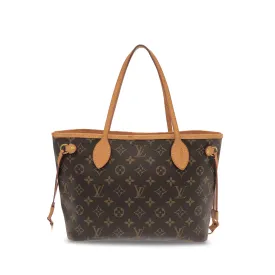 Brown Louis Vuitton Monogram Neverfull PM Tote Bag