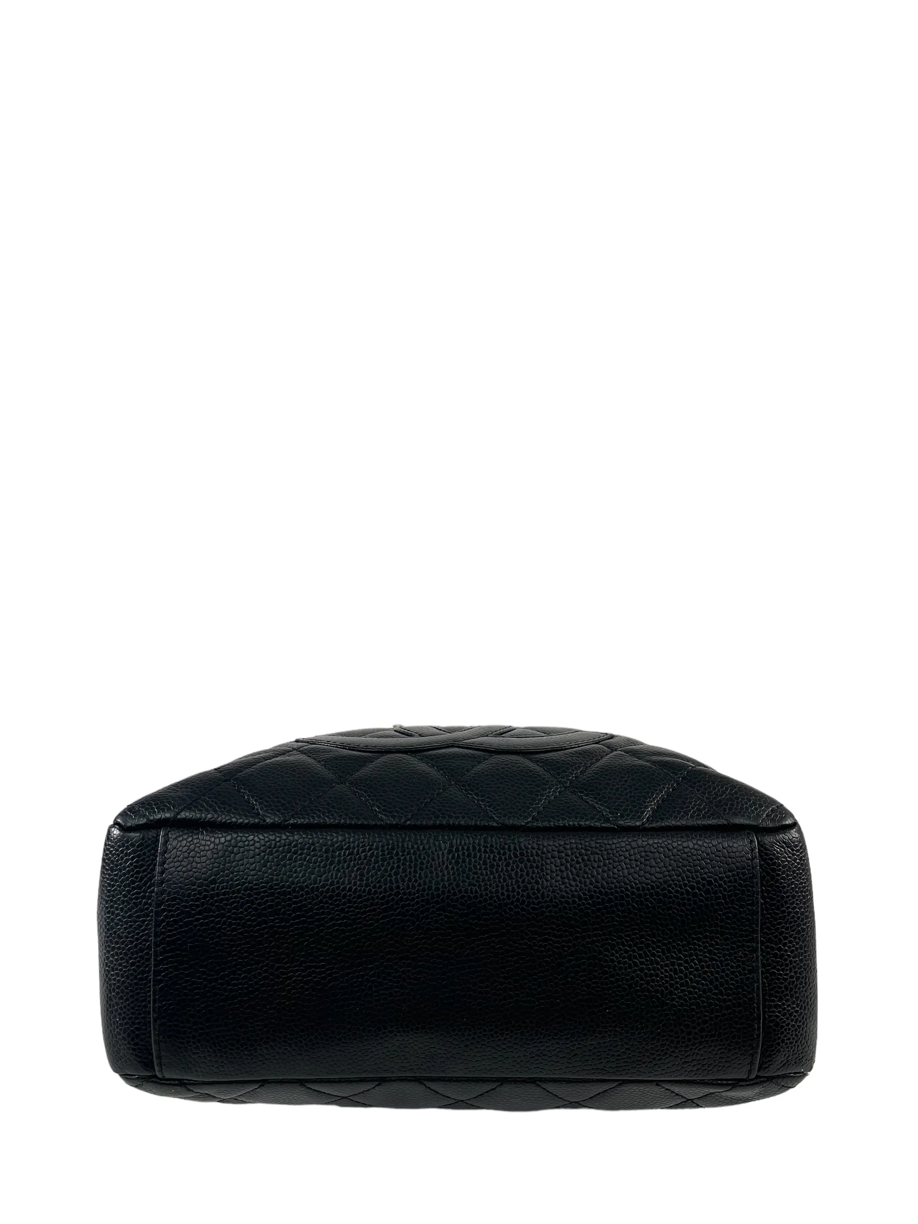 Chanel Black Caviar Leather 'Petite Shopping' Tote