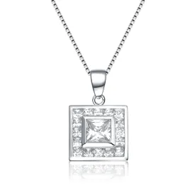 Déco Classic Square Mirror Necklace