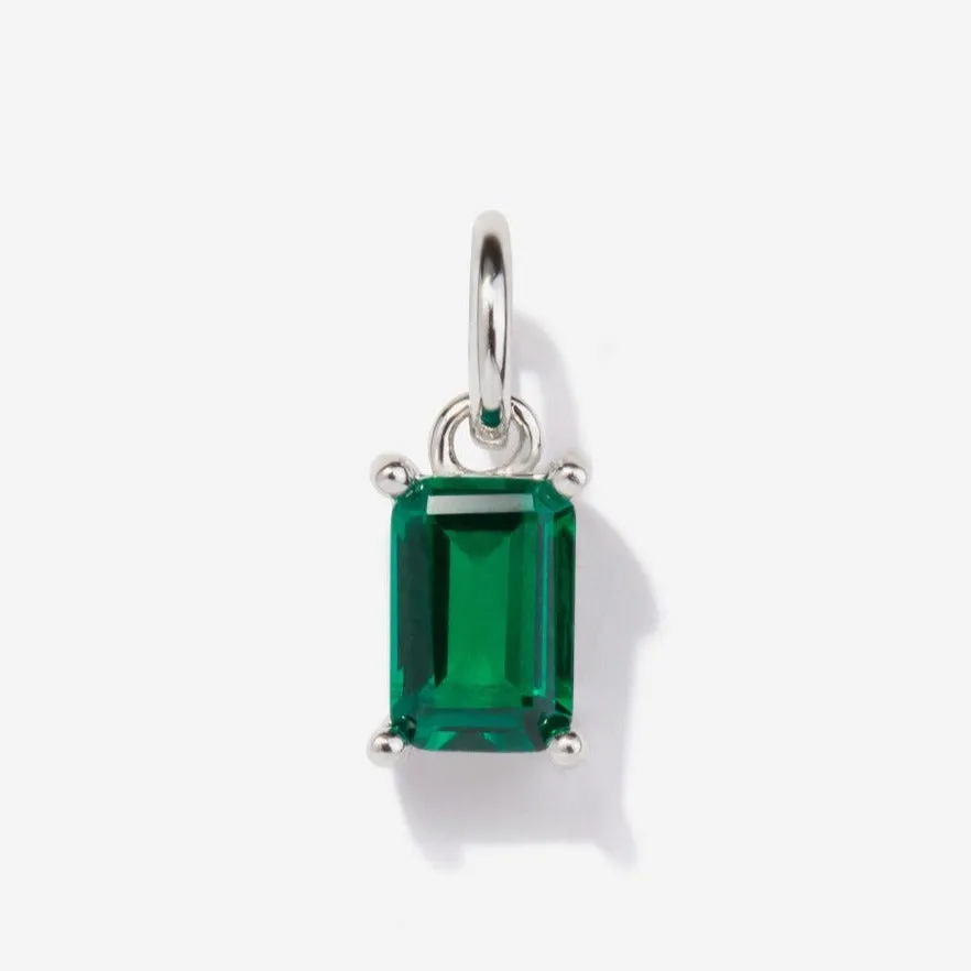 Emerald Silver Charm