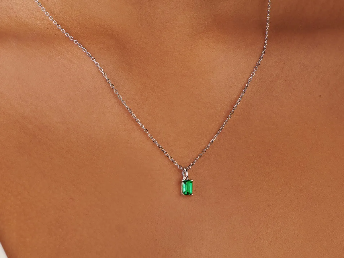 Emerald Silver Charm