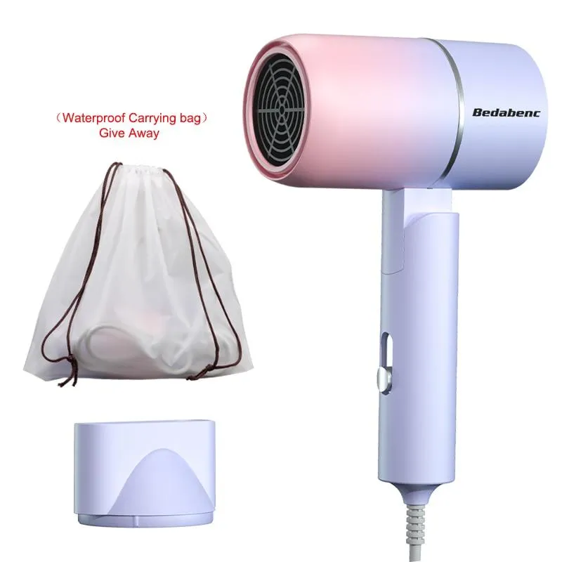 Folding Hairdryer 220V-240V 750W With Carrying Bag Hot Air Anion Hair Care For Home MIni Travel Hair Dryer Blow Drier Portable