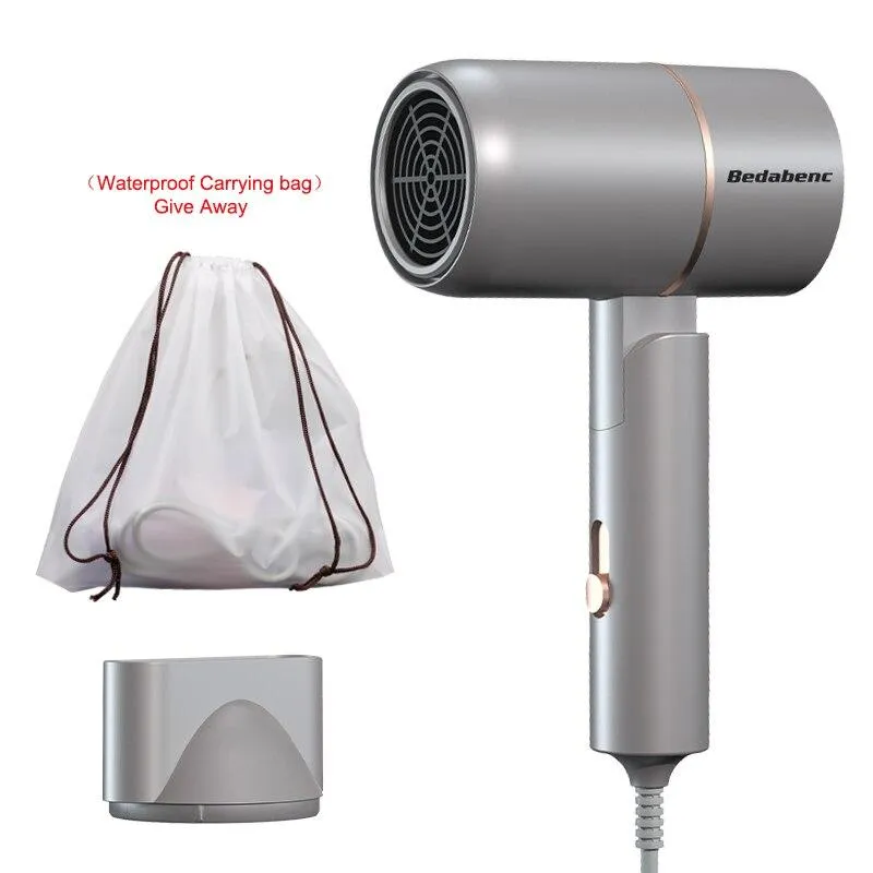 Folding Hairdryer 220V-240V 750W With Carrying Bag Hot Air Anion Hair Care For Home MIni Travel Hair Dryer Blow Drier Portable