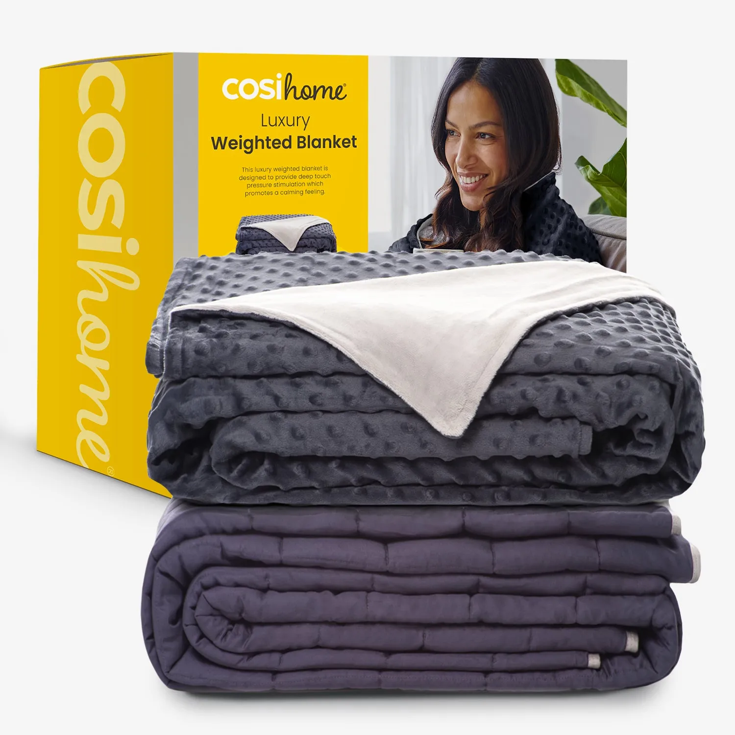 Grey Luxury Weighted Blanket - Adult 6.8kg