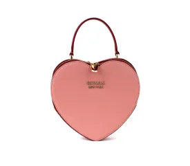 Gunas New York Sweetheart Red & Pink Vegan Clutch Crossbody Bag