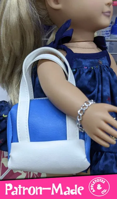 Hamptons Travel Bag Sewing Pattern for 18 Inch Dolls