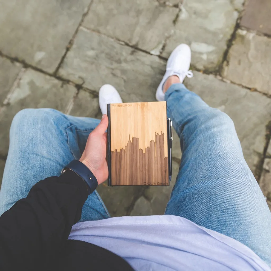 Handcrafted Wooden Journal / Planner (Laser-Engraved Tree Stump)