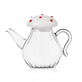 Ichendorf Milano Limited Edition Optic White Mushroom Teapot