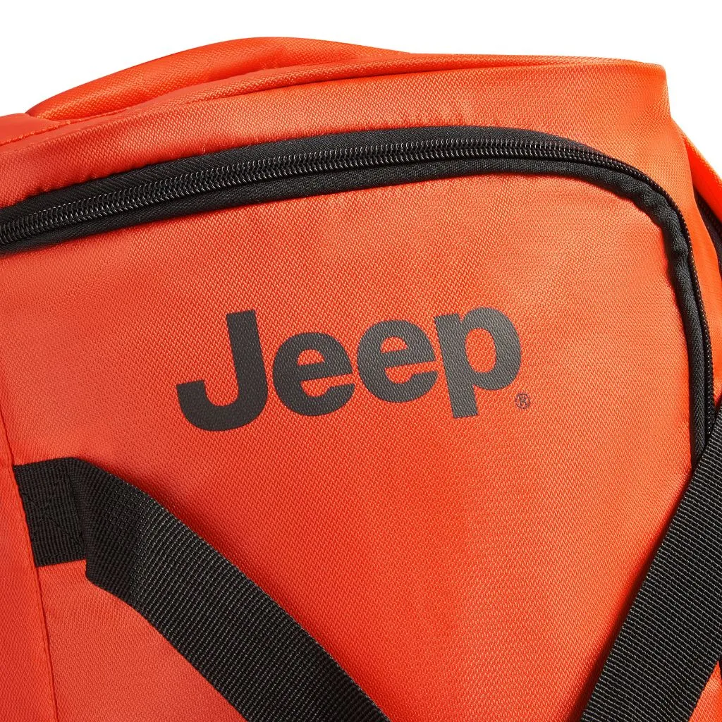 Jeep 55 cm Duel Wheel Lightweight Duffle Bag - Orange