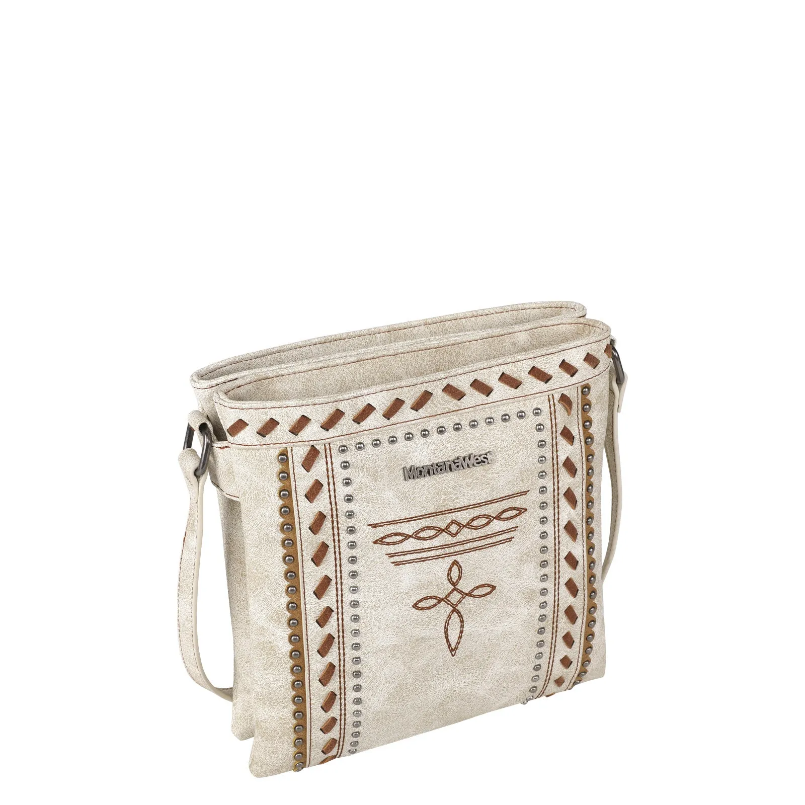 MW1124G-9360 Montana West Whipstitch Collection Concealed Carry Crossbody