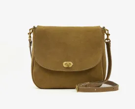 Oat Suede Turnlock Crossbody