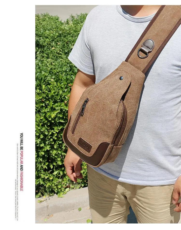 Outdoor sports small Messenger bag canvas diagonal bag