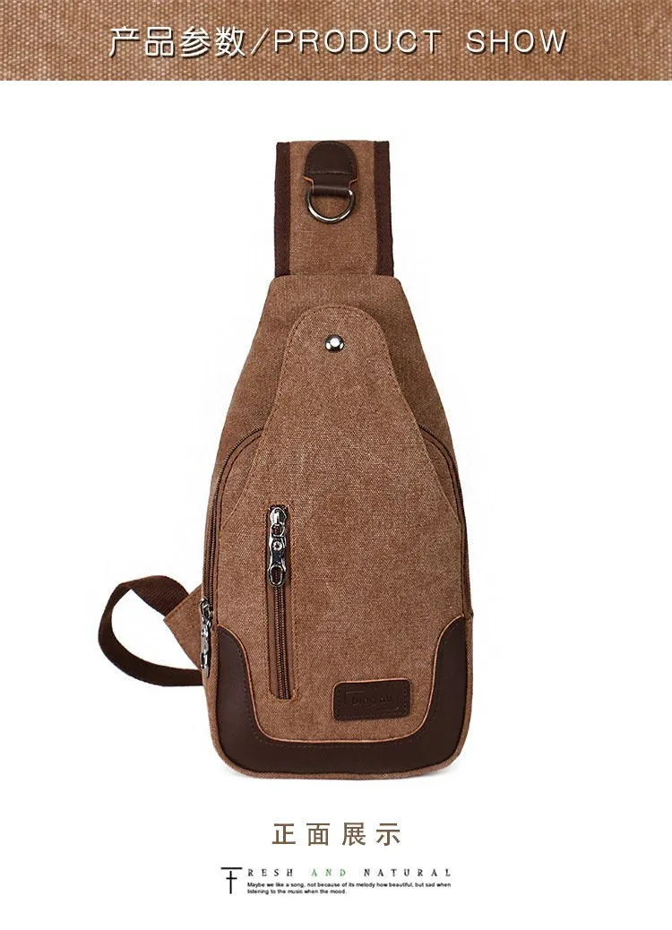 Outdoor sports small Messenger bag canvas diagonal bag