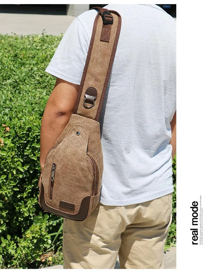 Outdoor sports small Messenger bag canvas diagonal bag