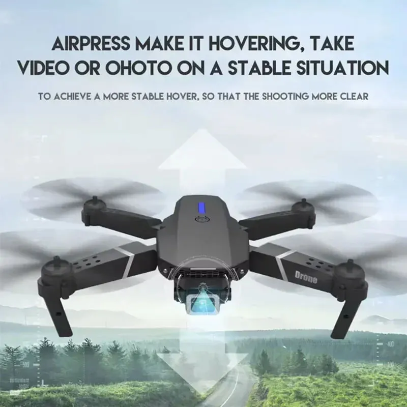 Professional  Foldable RC Helicopter Drone 4K with 1080P Wide Angle Dual HD Camera