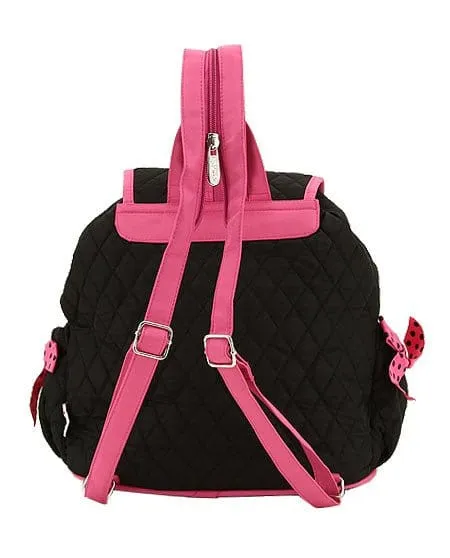 QSD2707 Quilted Solid Drawstring Backpack