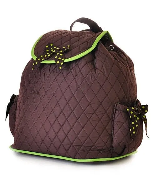 QSD2707 Quilted Solid Drawstring Backpack