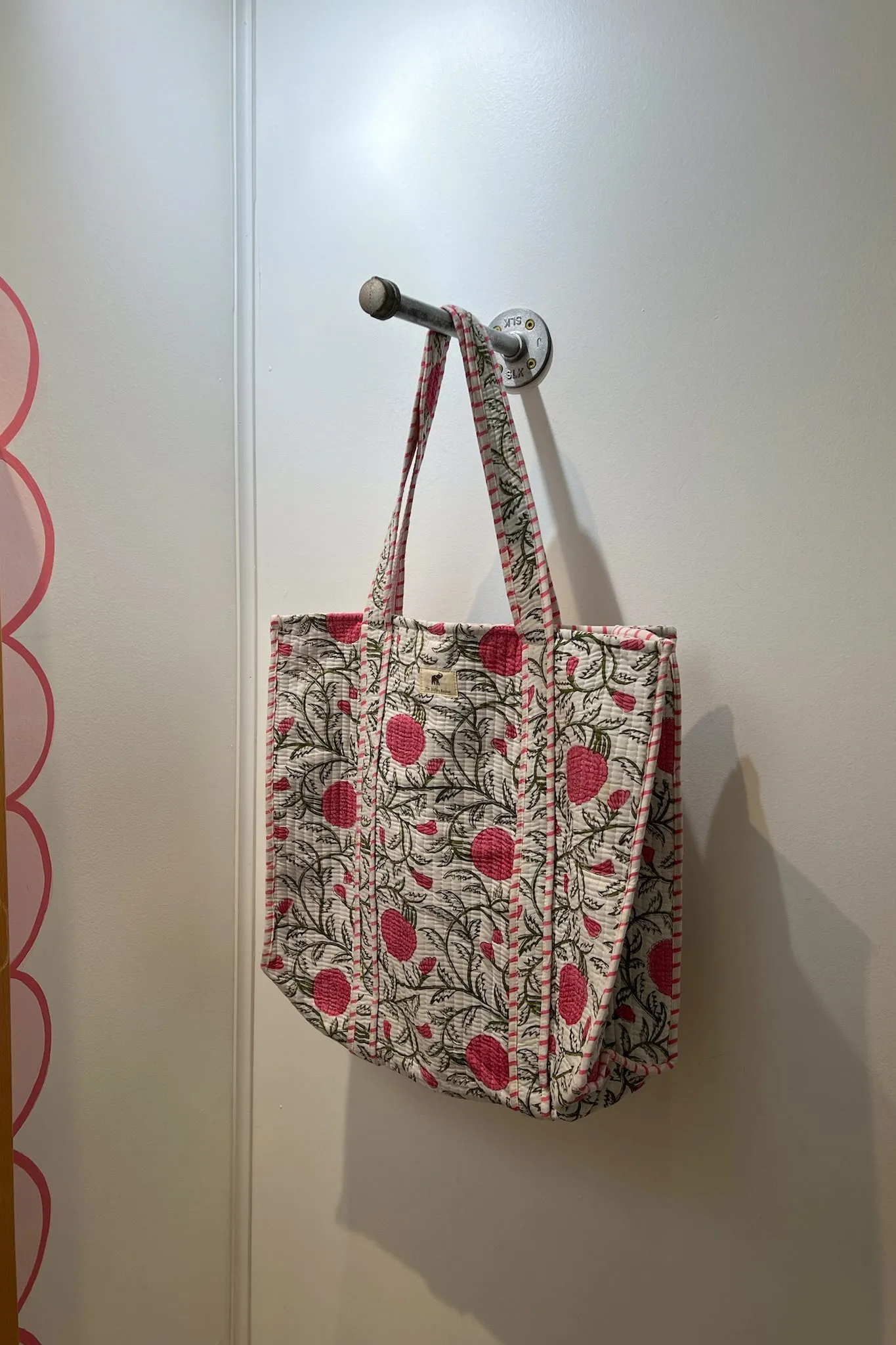 Quilted Reversible Tote Bag