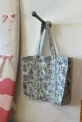 Quilted Reversible Tote Bag