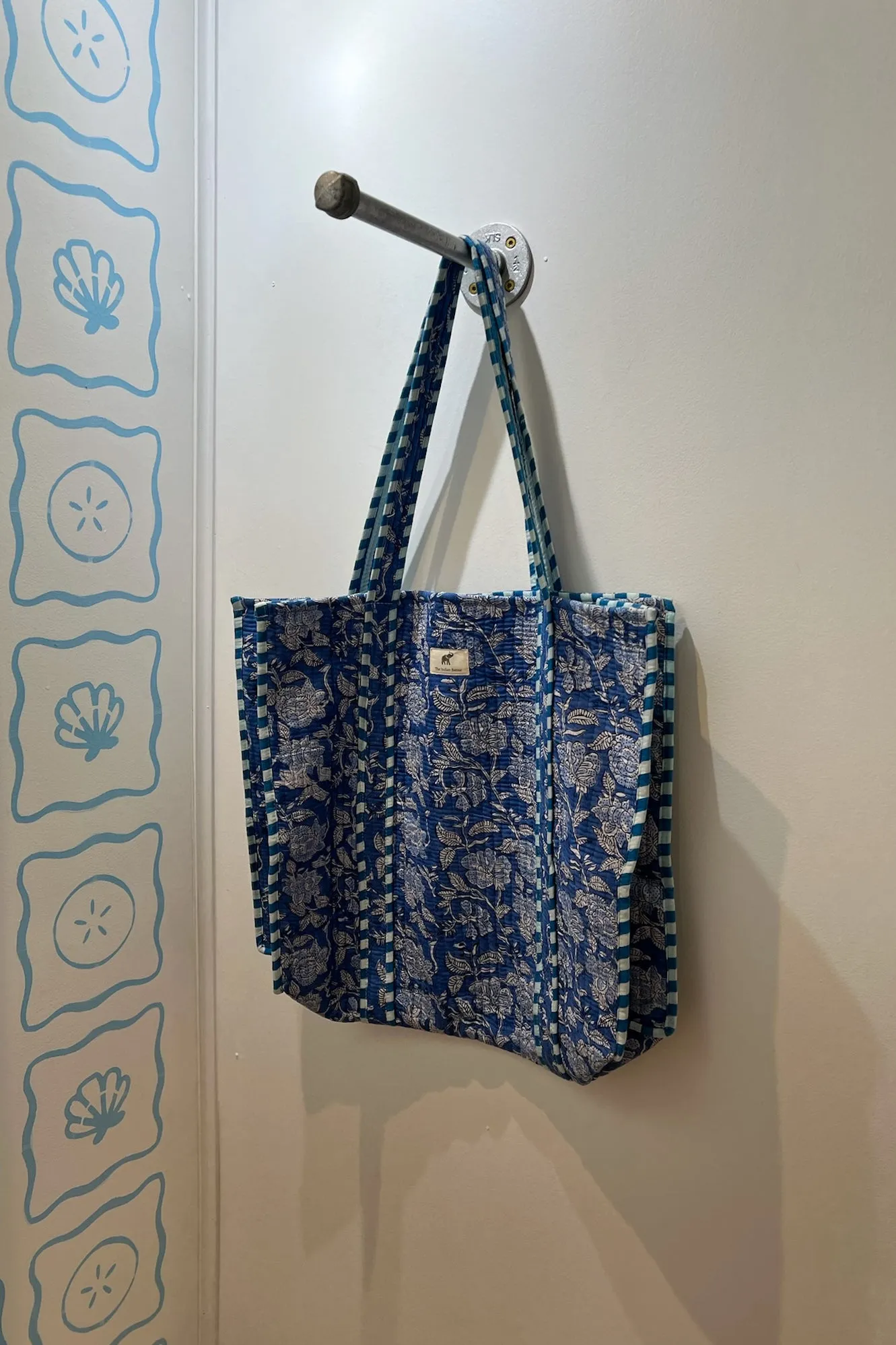 Quilted Reversible Tote Bag