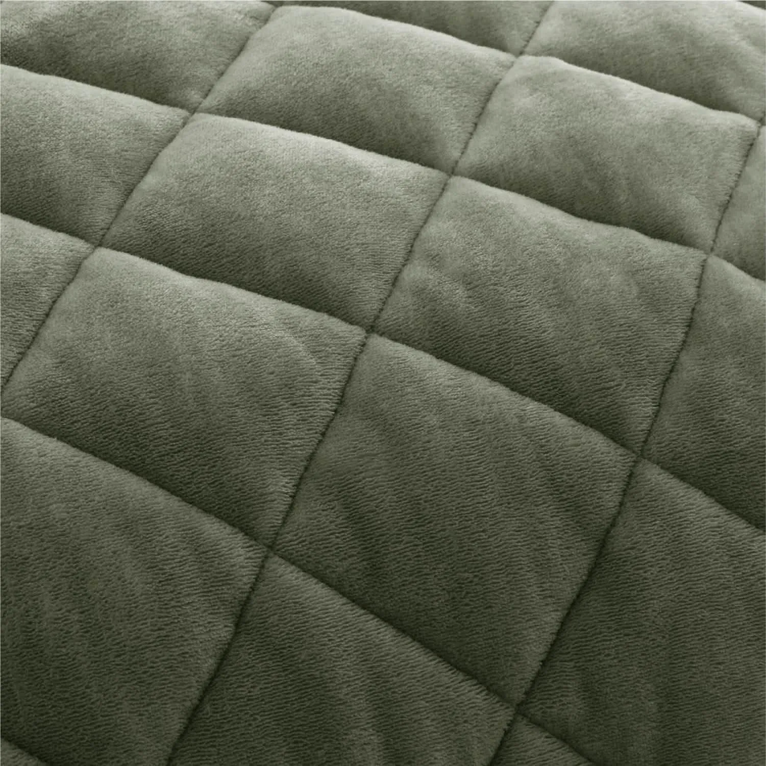 Quilted Sherpa Fleece Heated Blanket