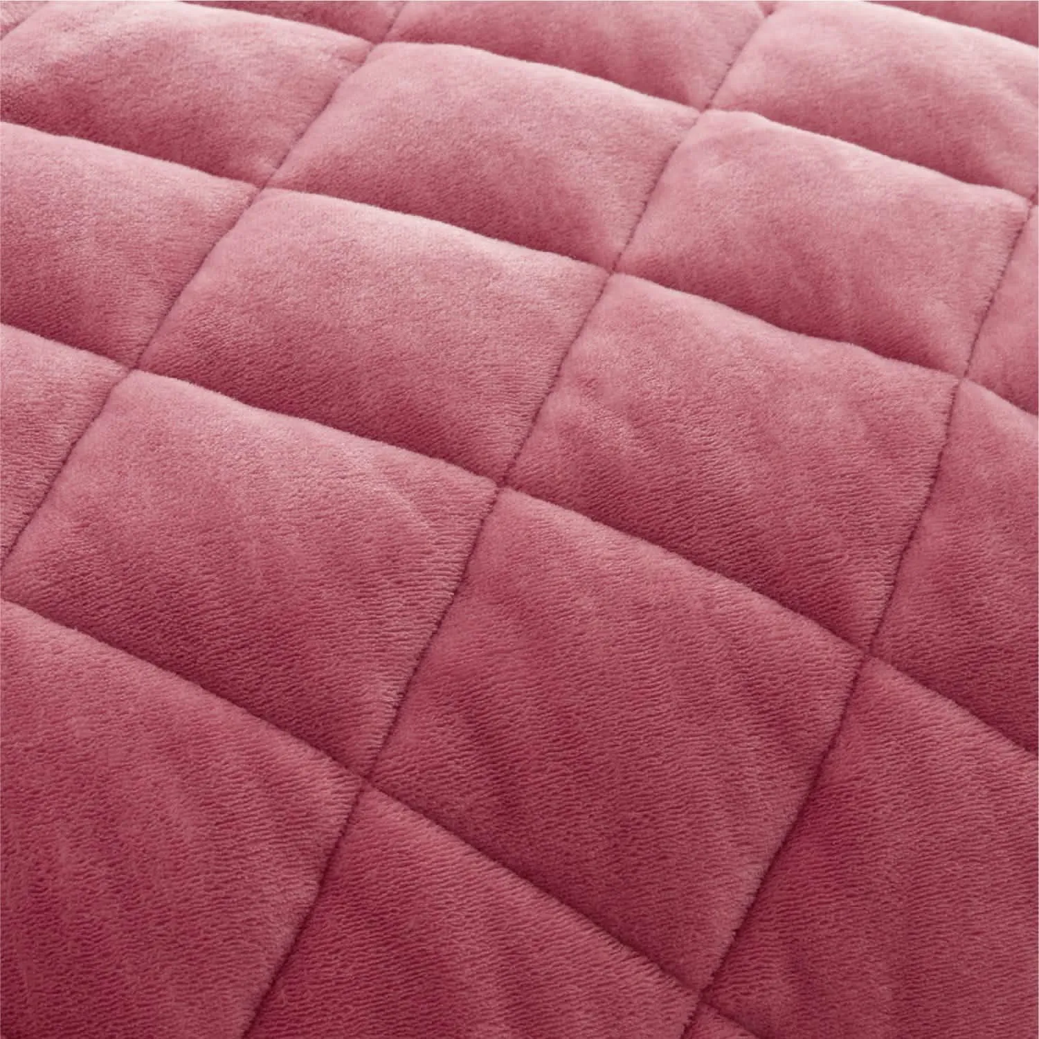 Quilted Sherpa Fleece Heated Blanket