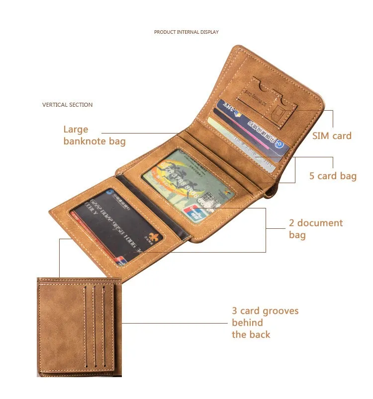 Retro Leather Card Holder for Men