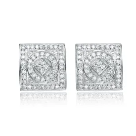 Rochelle Pave Square Earrings