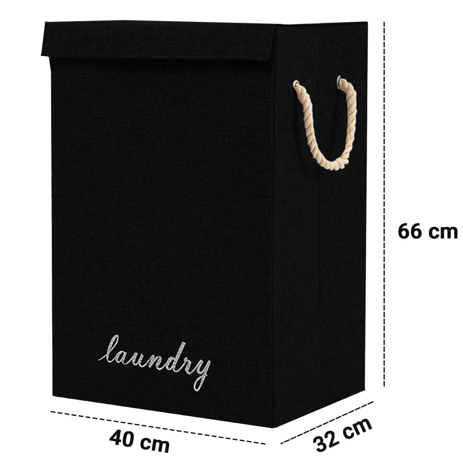 SG Traders 90L Collapsible Laundry Basket with Lid