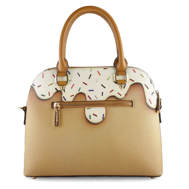 White Sprinkle Bowler Bag