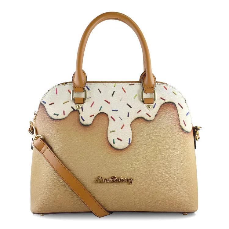 White Sprinkle Bowler Bag